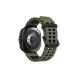 Армейский зеленый, черный, океанический, двухцветный, двойной, пряжка, силиконовый ремешок