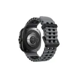 Угольно-черный, океанический, двухцветный, двойная пряжка, силиконовый ремешок