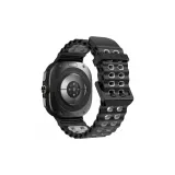 Черно-серый, океанический, двухцветный, двойная пряжка, силиконовый ремешок