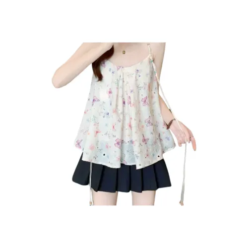 MTHE Абрикос Бабочка Женские Топы