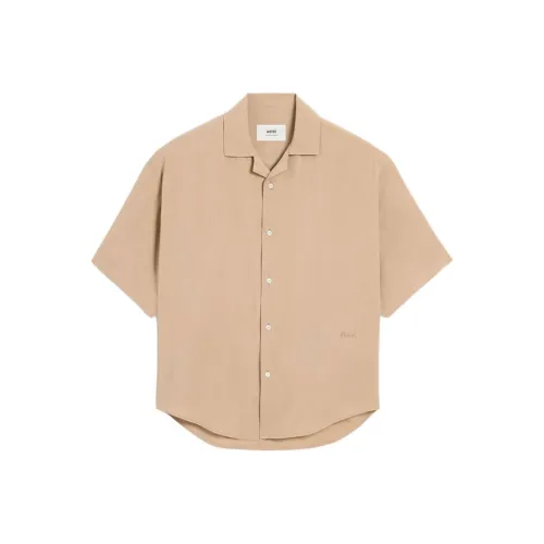 AMIPARIS Бежевые Мужские Рубашки
