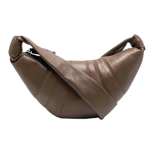 Lemaire Croissant series Овчина Круассан Сумка Круассан Сумка Круассан Сумка на плечо Маленькая Унисекс Хаки