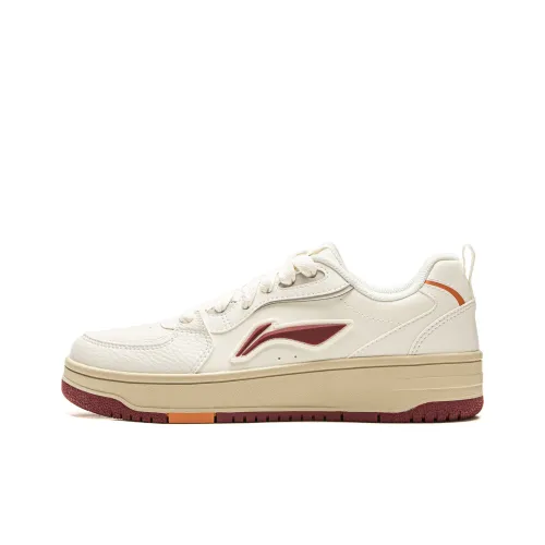 LINING Tianji Soft Скейтборд Кроссовки Низкие Топ Экрю Женские