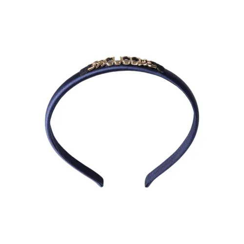 GUCCI Сатин Ободки для волос Детский Темно-синий