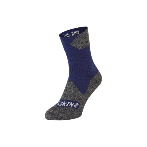 SEALSKINZ 1 пачка Синий Серый Мужской MID Носки до икры