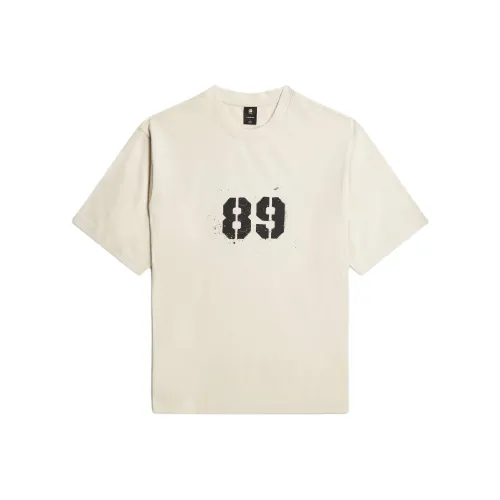 STAR Натуральная Белая Мужская T-Рубашка