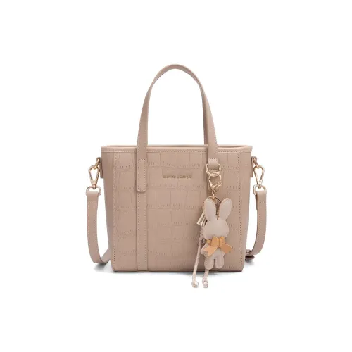 CLEVER KETCH ПУ (полиуретан) Одно плечо Сумка Тоут Женская Абрикос Красный Черный