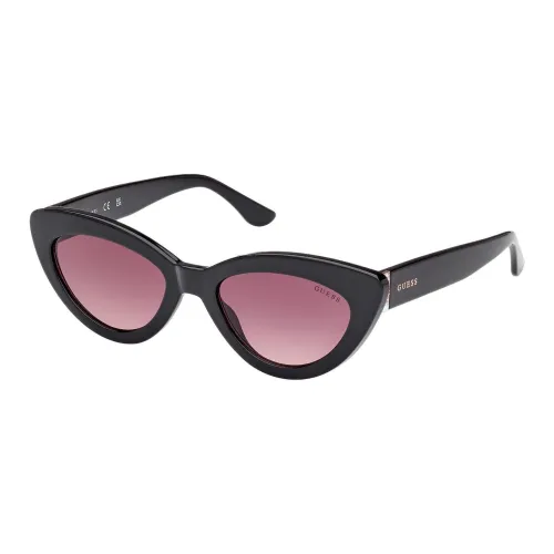 GUESS Кошачий глаз Солнцезащитные очки Женские Черный