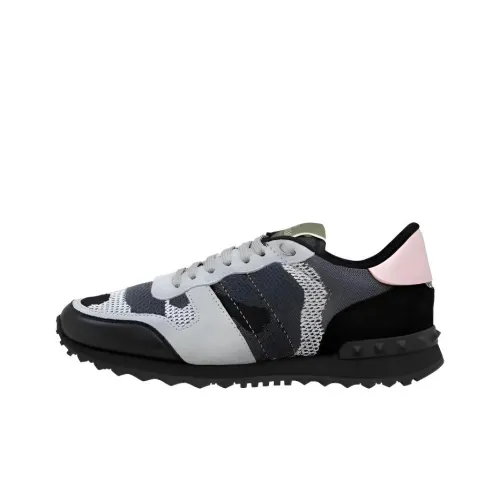 Valentino Rockrunner Low Топ Повседневная обувь Мужская Серый Черный