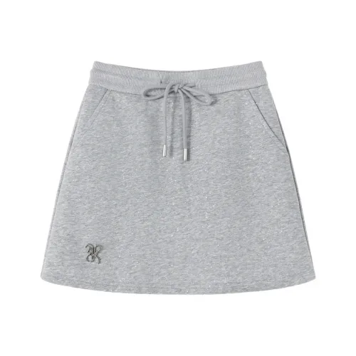 DX.DAXI Повседневные короткие юбки женские Туманный серый