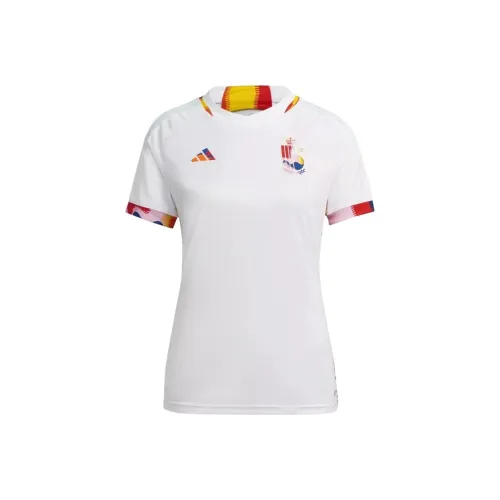 Adidas Белые Женские Футбольные Джерси