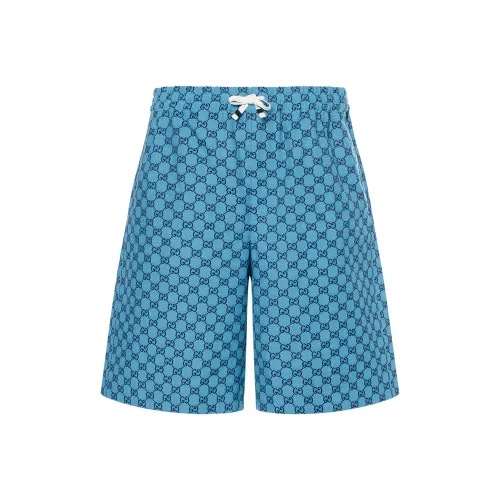 GUCCI GG Multicolor SS21 Повседневные шорты Мужские Синие