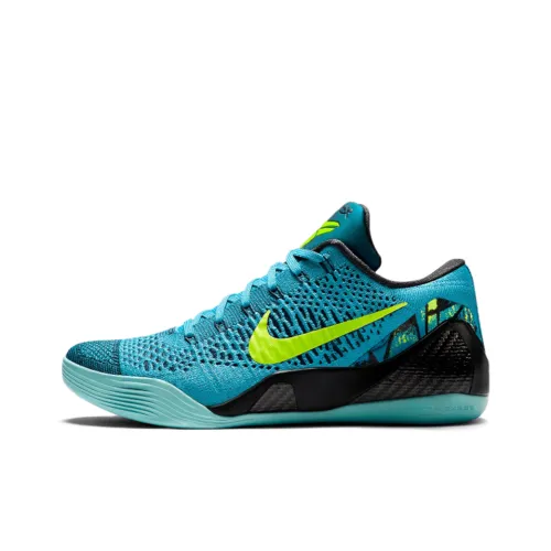 Nike Kobe 9 Slip Resistant Abrasion Resistant Низкий Топ Баскетбольные кроссовки Мужской Синий
