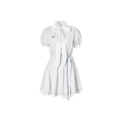 BELOVED STARRY Короткое платье с короткими рукавами женское