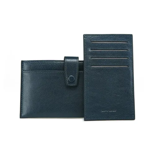 PIERRE CARDIN Кошелек из коровьей кожи Мужской Синий