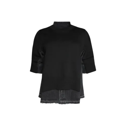 Sacai Черный Женский Трикотаж