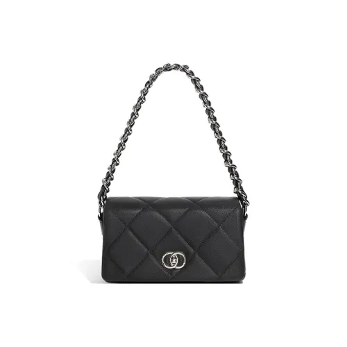 Carnival Keep Сумка через плечо из коровьей кожи Женская Черный Экрю