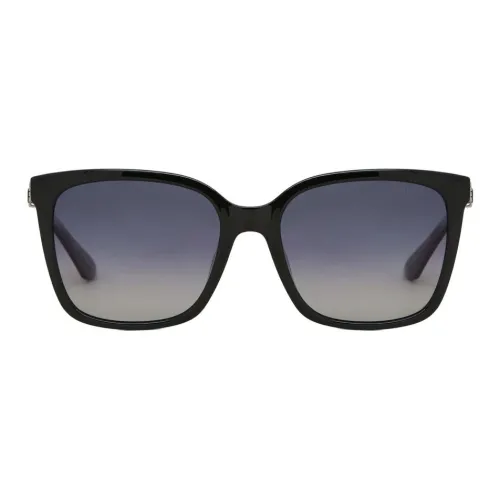 GUESS Вакуумно-формованные Квадратные Солнцезащитные очки Женские Черные