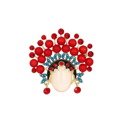 Фиолетовые Медные Броши Женские