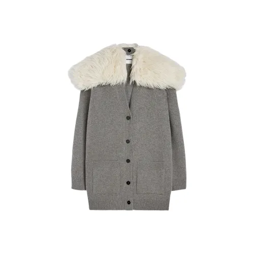 JIL SANDER Пыльно-серые Женские Куртки