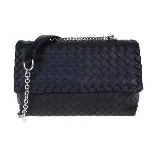 Bottega Veneta Сумка через плечо из коровьей кожи женская черная