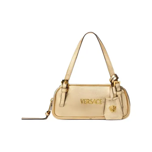 VERSACE Sheepskin Bowling Bag Mini Women's Gold