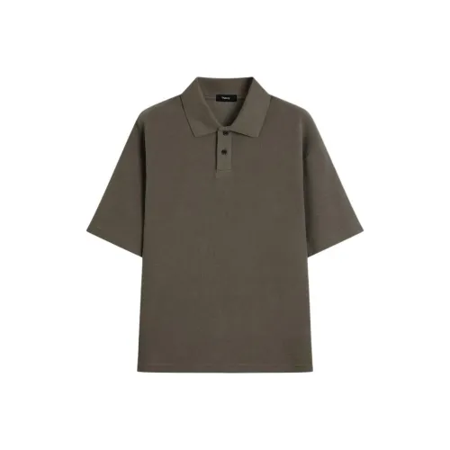 THEORY Pulp Shell Brown Men's Polo