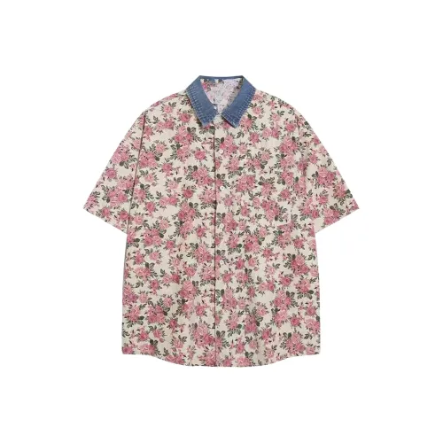 TAOKK Розовый Унисекс Рубашки