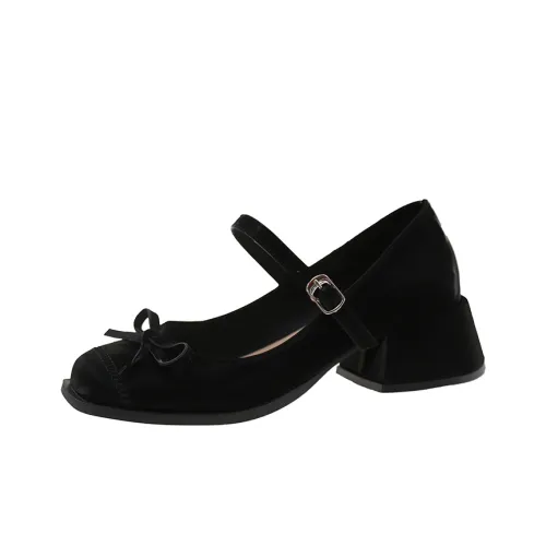 Take the Qin Грубый каблук Туфли Мэри Джейн Женские