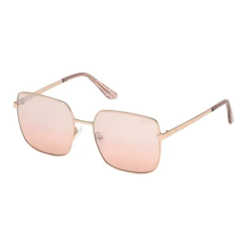 GUESS Квадратные Солнцезащитные очки Женские Розовое золото