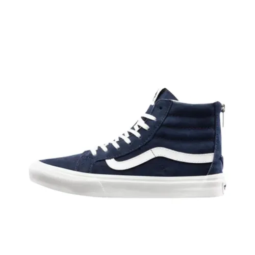 Vans Sk8 Hi Устойчивые к истиранию высокие кроссовки для скейтбординга Мужские Синие