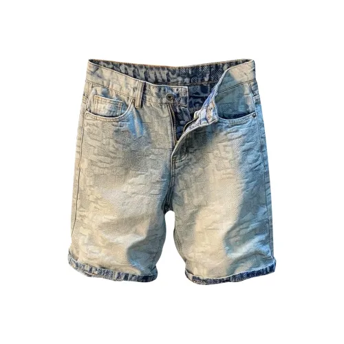 GEOGRE ALEX Светло-синие мужские джинсовые шорты