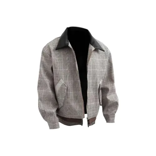 GEOGRE ALEX Серый Бежевый Мужские Куртки