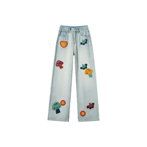 AFGGD Светло-синие Женские Джинсы