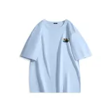 [Ледяной шелк охлаждающий] Светло-синий (Закат, кокосовый зеленый, остров, логотип на груди)