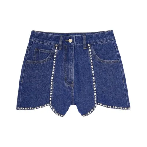 SANDRO Джинсовые синие Женские джинсовые шорты