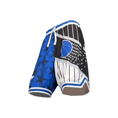 PEA Синие Унисекс Баскетбольные шорты