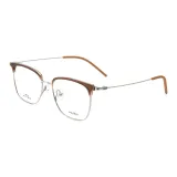 Прозрачный коричневый | Серебряный-C09 только оправа