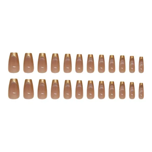 ARTMISS Западный Короткий Балет Золотой Кошка's Eye Короткий Квадрат Золотой Французский Градиентный Кошачий глаз