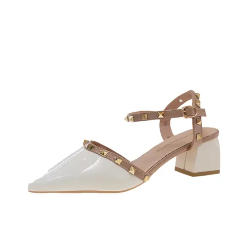 Take the Qin Грубый каблук Высокие каблуки 4CM Женские