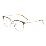 Прозрачный коричневый | Серебряный-C09 & Защита от синего света, 0 диоптрий, линзы