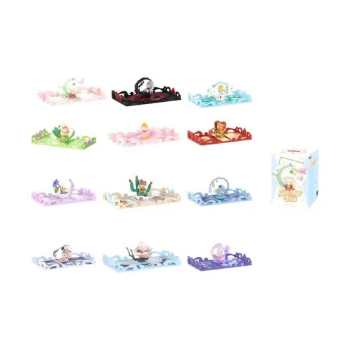 POP MART DIMOO SKULLPANDA LABUBU MOLLY Gift For You, Фигурка Со Сценой "Поздравительная Открытка", Слепая Коробка, Одиночная Коробка/комплект Из 12 Шт.