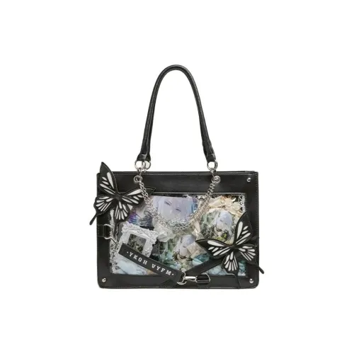 VIHUS ПУ (полиуретан) Сумка-тоут сумка через плечо обычная женская черная белая