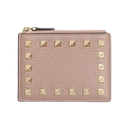 Valentino Кожа Кошелек Женский Светло-Розовый