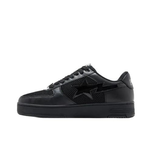 A BATHING APE GOAT Exclusive Women's Bapesta Abrasion Resistant Low Top Casual Shoes Women's Black