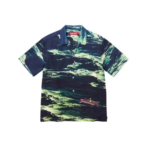 Supreme Зеленый/Зеленый Унисекс Рубашки