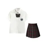 Дикий городской короткая юбка + облако короткий рукав + галстуки-бабочки