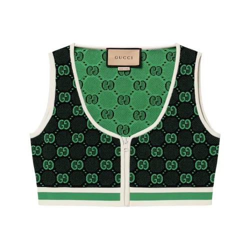 GUCCI Зеленые Женские Майки