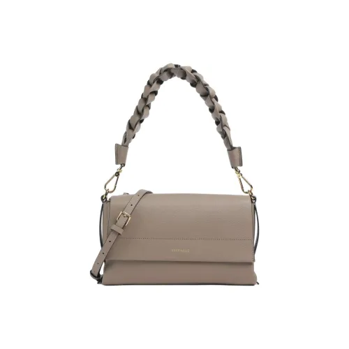 COCCINELLE Boheme Матовый Корова Кожа Сумка через плечо Сумка на плечо Женская Тауповая