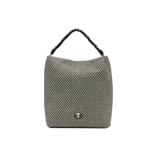 TWINSET Milano Холст Хобо Сумка Сумка Унисекс Черный